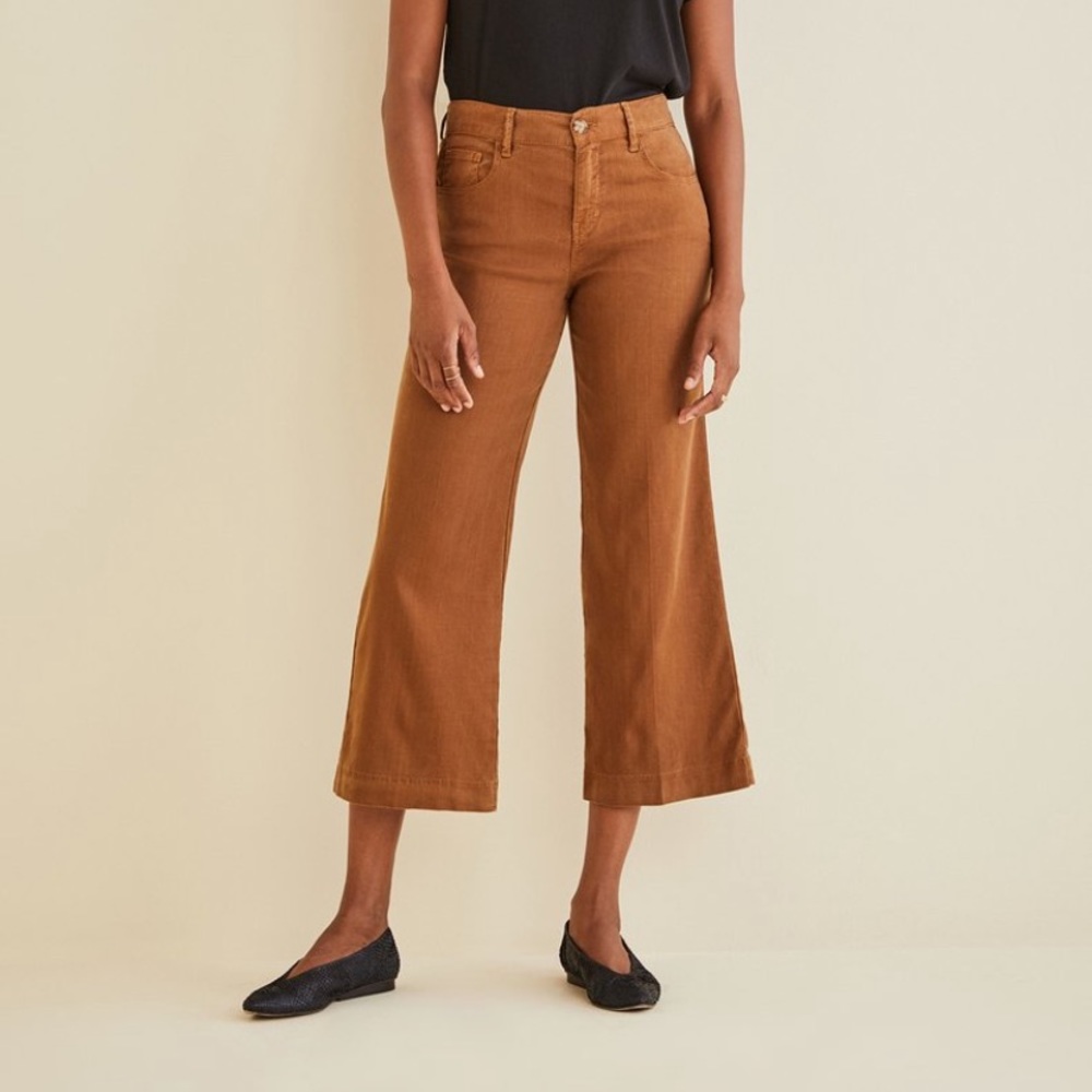 Amour Vert Annabelle Wide Leg Cropped Pant 28